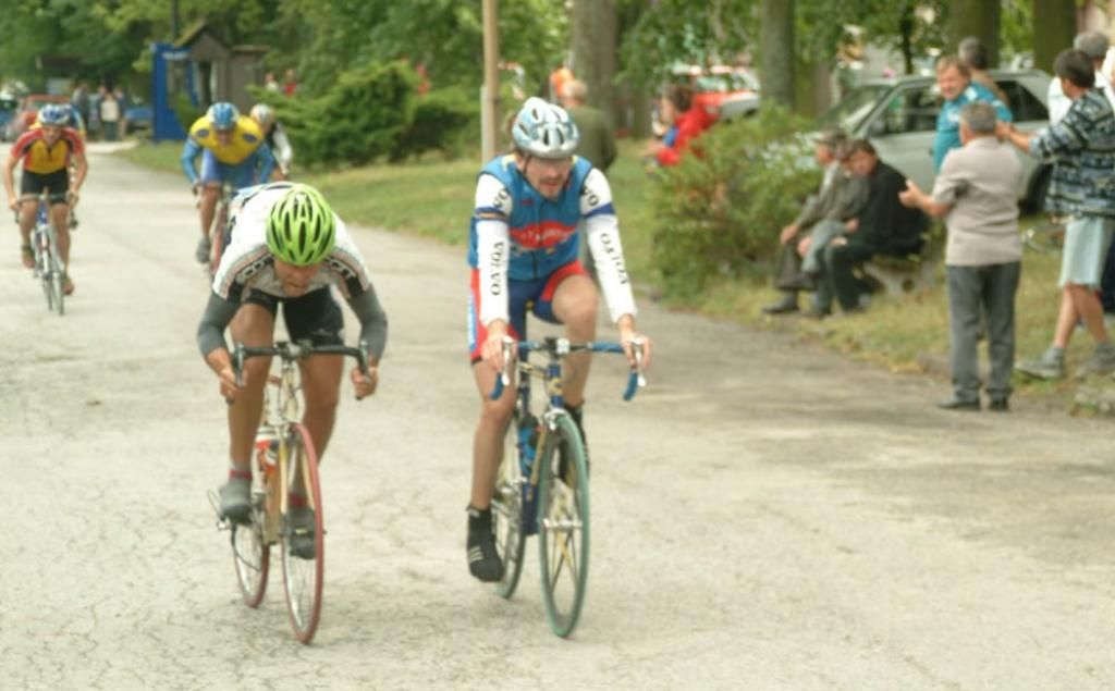 Patrik v cieli vedľa neho Karol Vogel z Rapid Bratislava