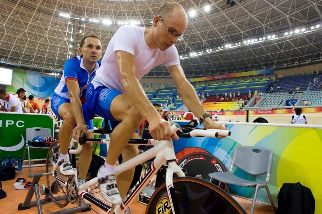 Rozjazďovanie(zdroj www.paralympic.sk fotograf Roman Benický)