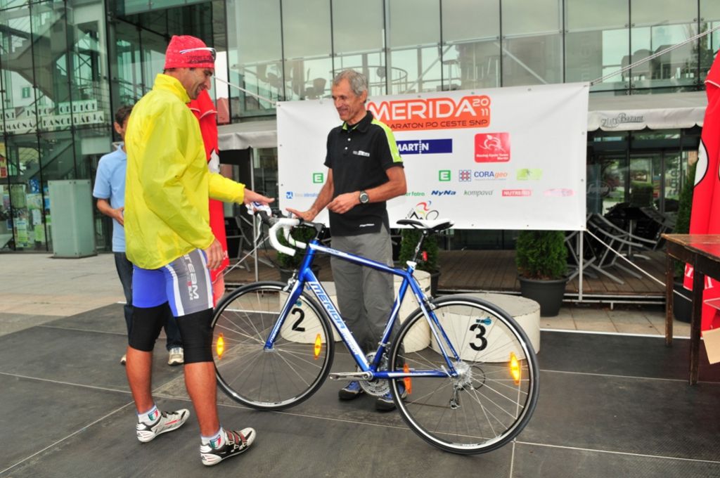 Prevzatie cestného bicykla od p. Štefánika.